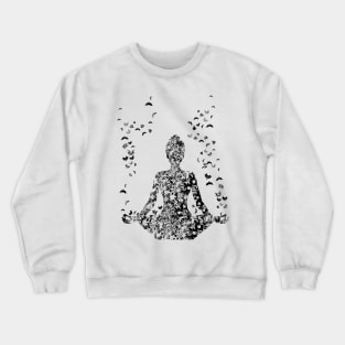 Mind and psychology, Rorschach, yoga Crewneck Sweatshirt